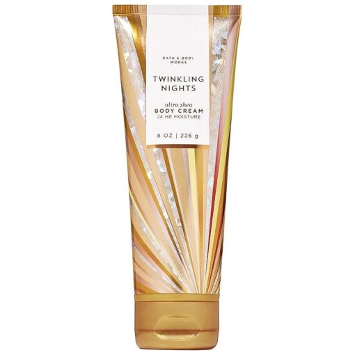 Bath and Body Works TWINKLING NIGHTS Ultra Shea Body Cream 8 Fluid Ounce ( 2019 Limited Edition )