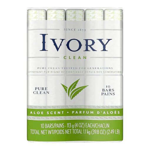 Ivory Aloe 10-Count : Bath Size Bars 4 Oz Packaging may Vary