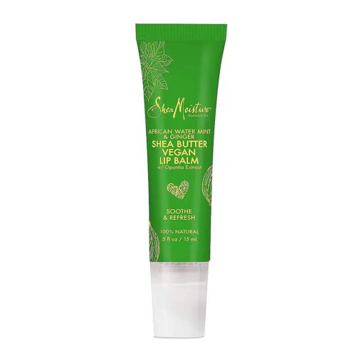 SheaMoisture African Water Mint & Ginger | Shea Butter Lip Balm | 0.5 Oz