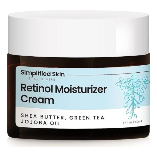 Retinol Face Moisturizer Cream - 2.5 % Retinol Face Cream with Vitamin E & Hyaluronic Acid for Anti Aging & Wrinkles - Best Night & Day Skin Care - Hydrating Facial Moisturizer Retinol Cream - 1.7 Oz