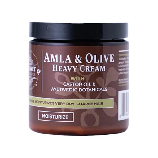 Qhemet Biologics Amla & Olive Heavy Cream - Moisturizing Balm for Extremely Dry & 4C Hair - Adds Soft, Supple Moisture & Hydration to Afros, Coils, Curls, Puffs, Twists, Braids, Locs & More ( 8.9 oz )