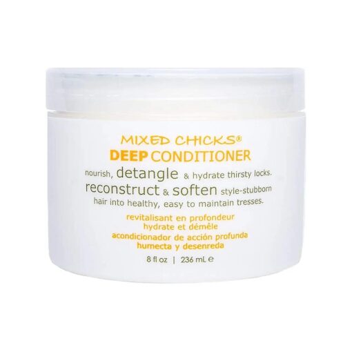 Mixed Chicks Detangling Deep Conditioner - Softens, Moisturizes & Detangles Straight or Curly Hair, 8 fl.oz