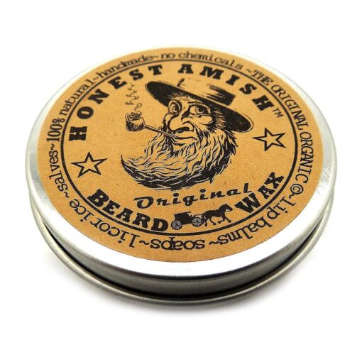 Honest Amish Original Beard Wax - All Natural and Organic- 2 ounce