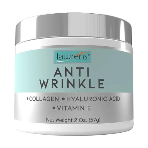 ANTI-WRINKLE with Collagen Hyaluronic Acid and Vitamin E by Lawrens Cosmetics - 2oz