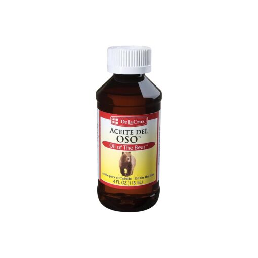 De La Cruz Oil of the Bear Beard Oil for Men - Grooming Brillantine for Hair, Mustache and Beard - Aceite del Oso