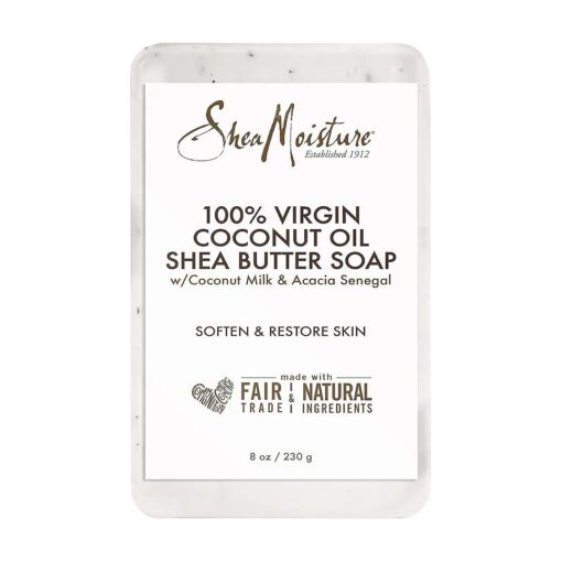 SheaMoisture SHEA MOISTURE 100 % Virgin Oil Butter Soap, Coconut,8 Oz ( U-BB-2690 )