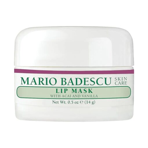 Mario Badescu Lip Mask, Overnight Lip Treatment Enriched With Skin Softening Coconut Oil and Hydrating Shea Butter