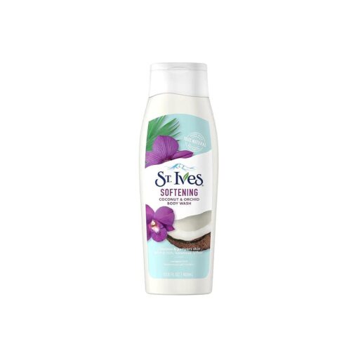 St. Ives Softening Body Wash, Coconut and Orchid, 13.5 oz