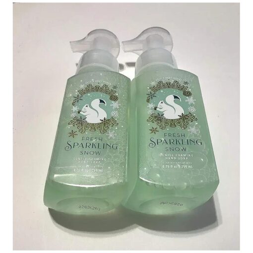 Bath & Body Works, Gentle Foaming Hand Soap, Fresh Sparkling Snow ( 2-Pack )