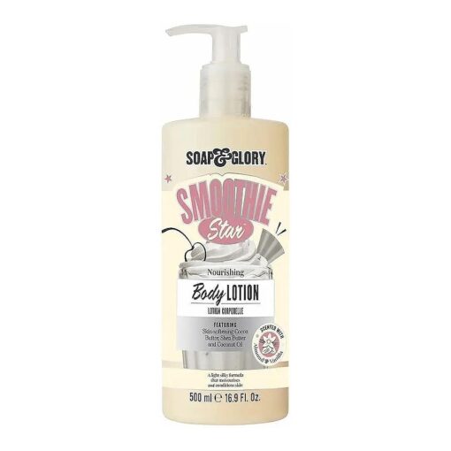 Smoothie Star Moisturizing Body Lotion - Non-Greasy Body Moisturizer with Skin-Softening Cocoa Butter & Coconut Oil - Almond & Vanilla Scented Lotion ( 500ml )