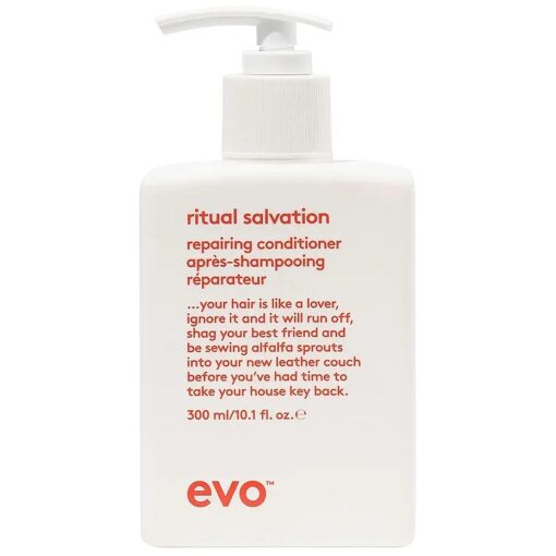 evo Ritual Salvation Repairing Hair Conditioner - Treats Damaged & Brittle Hair, Helps Reduce Breakage & Protects Color