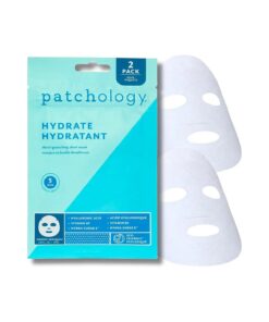 Patchology Hydrating Face Mask with Hyaluronic Acid - Fast Acting Skincare Treatment, Moisturizing Sheet Masks for Men & Women with Skin Hydration Boost that moisturizes and softens face - 2 Count