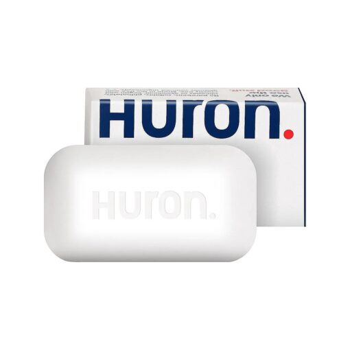 Huron Bar Soap - Citrus + Eucalyptus, 1 Pack - Crisp & Invigorating Scent of Citrus, Eucalyptus, Mint & Aromatic Greens