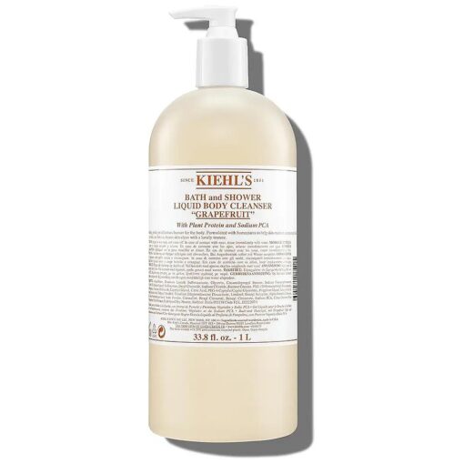 Kiehl 's Grapefruit Liquid Body Cleanser, Gentle and Refreshing Foaming Body Wash, Aromatic Bath and Shower Experience, Maintains Moisture, Smooths Skin, Conditions, and Hydrates