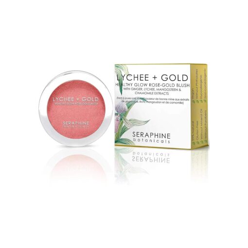 Seraphine Botanicals Lychee + Gold Healthy Glow Rose-Gold Blush