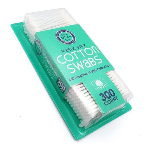 The OhSo Co. Cotton Swabs with Plastic Sticks, 300 count