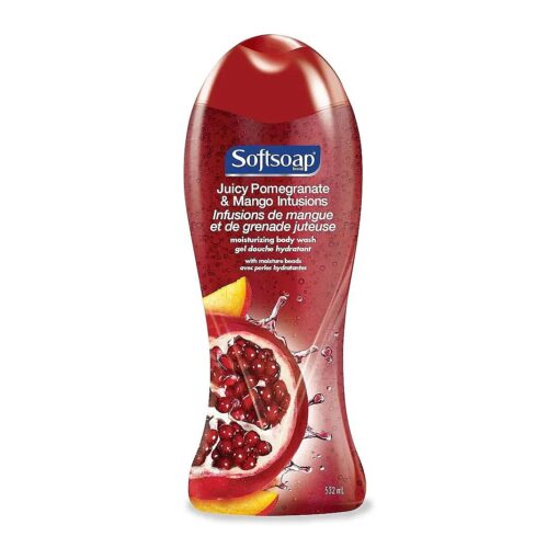 Softsoap Moisturizing Body Wash, Pomegranate & Mango, 18-Ounce Bottles ( Pack of 3 )