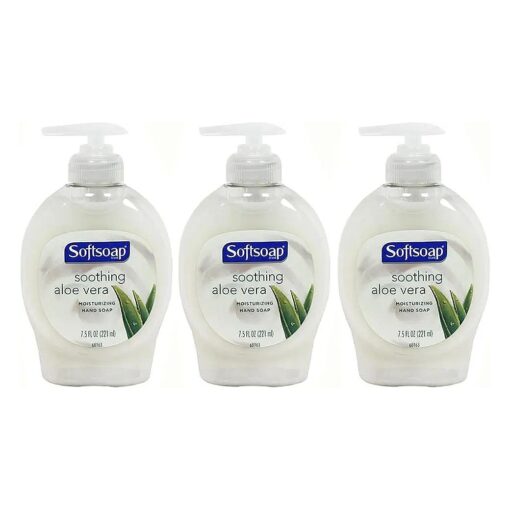 Softsoap Soothing Aloe Vera Moisturizing Hand Soap, 7.5 Ounce ( Pack of 3 )