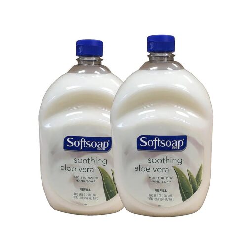 Softsoap Hand Soap Soothing Aloe Vera Moisturizing Hand Soap Refill 64 Fl Oz ( Pack of 2 )