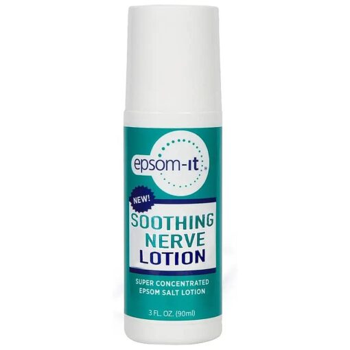 EPSOM-IT Soothing Nerve Lotion Rollerball : Concentrated Epsom Salt Lotion Fortified with Arnica, Capsaicin, and Aloe Vera