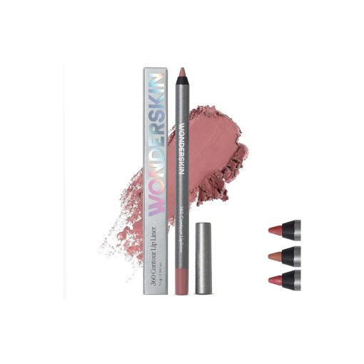 Wonderskin Lip Liner Pencil - 360 Contour Lipliner, Long Lasting Lip Pencil, Waterproof and Transfer-Proof Nude Lip Liner ( Blush )