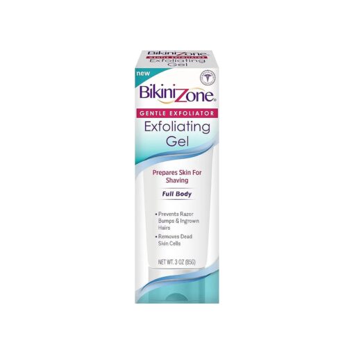 Bikini Zone Exfoliating Gel - Prevent Razor Bumps & Ingrown Hair - Gently Exfoliates Skin Before Shaving & Waxing - Minimize Pores & Clears Skin of Bacteria - Ideal for Sensitive Areas