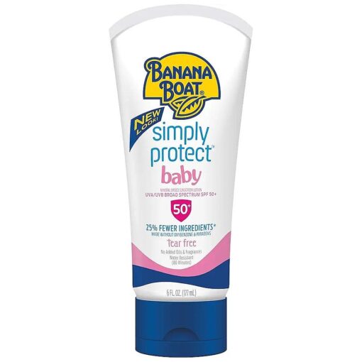 Banana Boat Suncare Banana Boat Simply Protect Mineral-based Sunscreen Lotion for Baby Spf 50+, 6 Oz