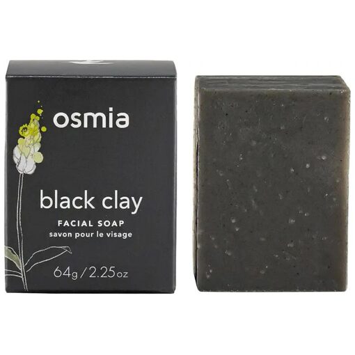 Osmia - Natural Black Clay Facial Soap Bar | Clean Beauty For Healthy Skin ( 2.25 oz | 64 g )