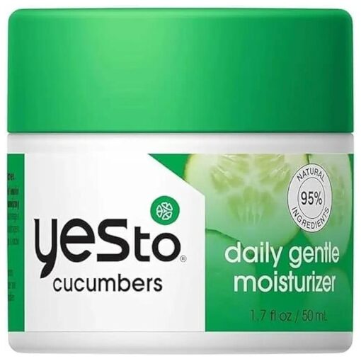 Yes To Cucumbers Sooth And Calming Daily Gentle Moisturizer For Sensitive Skin With Aloe And Sweet Almond Oil, 1.7 Fl Oz