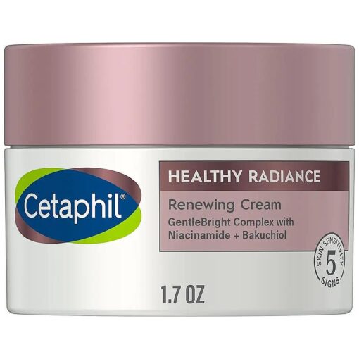 Cetaphil Face Cream, Healthy Radiance Renewing Cream, Visbily Reduces Look of Dark Spots, Brightening Lotion, Designed for Sensitive Skin, Hypoallergenic, Fragrance Free, 1.7oz