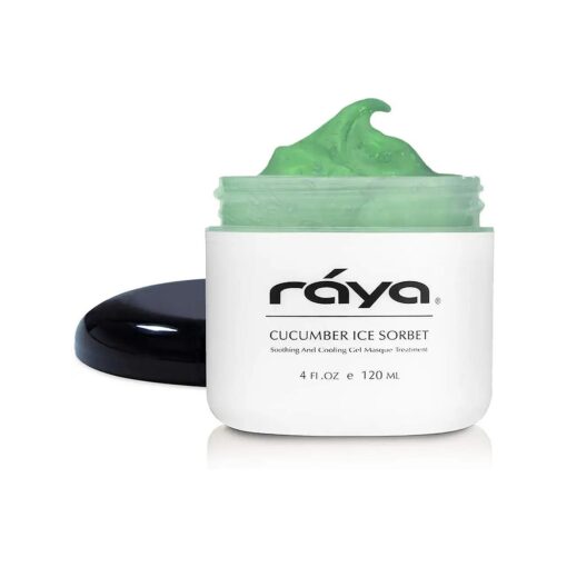 Raya Cucumber Ice Sorbet Masque ( 608 ) | Soothing and Cooling Facial Gel Mask for All Skin | Helps Reduce Redness and Inflammation | Great After-Sun Soothing Treatment