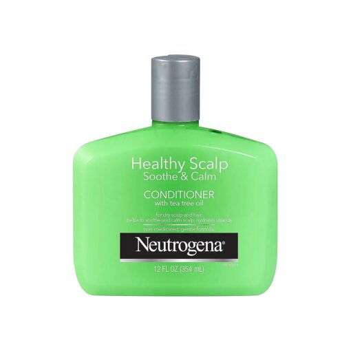 Neutrogena Soothing & Calming Healthy Scalp Conditioner to Moisturize Dry Scalp & Hair, with Tea Tree Oil, pH-Balanced, Paraben-Free & Phthalate-Free, Safe for Color-Treated Hair, 12 fl oz