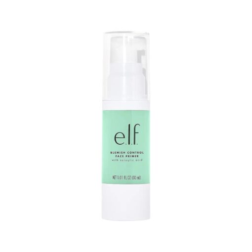 e.l.f, Blemish Control Face Primer, Soothing & Hydrating Makeup Primer For Fighting Blemishes, Grips Makeup To Last, Vegan & Cruelty-free, Large