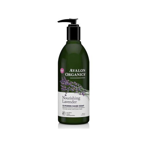 Avalon Organics Glycerin Hand Soap, Nourishing Lavender, 12 Oz