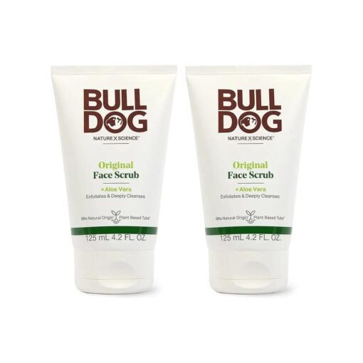 Bulldog Mens Skincare and Grooming Original Face Scrub, 4.2 Fluid Ounce - Pack of 2