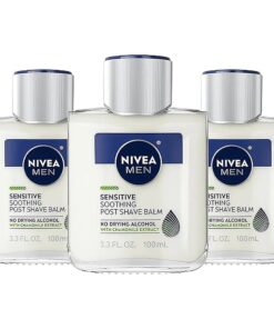 Nivea Men Sensitive Post Shave Balm with Vitamin E, Chamomile and Witch Hazel Extracts, 3 Pack of 3.3 Fl Oz Bottles