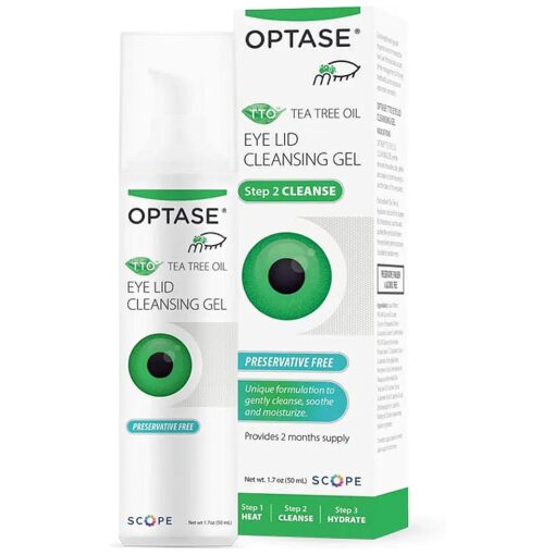 Optase TTO Tea Tree Oil Eyelid Cleanser - Convenient, Preservative-Free, Natural Ingredients - Soothing Relief for Dry Eye and Eyelid Irritation