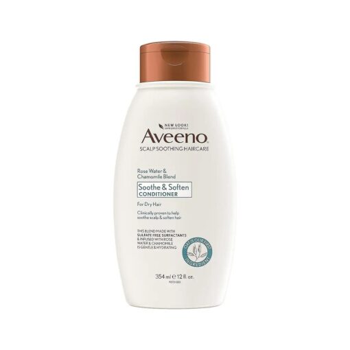 Aveeno Scalp Soothing Rose Water and Blend Conditioner, chamomile, 12 Fl Oz