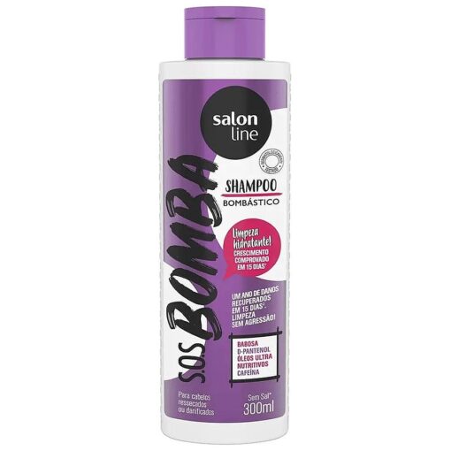 Salon Line - Linha SOS Bomba - Shampoo Bombastico 300 Ml SOS Bomb Collection - Explosive Shampoo 10.14 Fl Oz