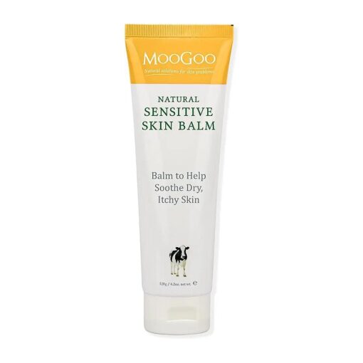 MooGoo Natural Sensitive Skin Balm - Relief for Dry, Itchy Skin with Soothing Ingredients, Also Suitable for Babies & Adults prone to Eczema, Dermatitis & Psoriasis