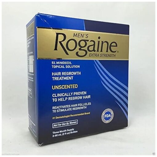 Rogaine Men 's Extra Strength Hair Regrowth Treatment, Unscented