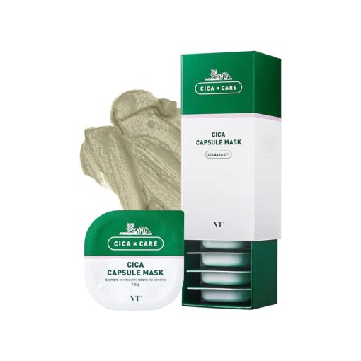 VT COSMETICS CICA Capsule Mask - Soothing, Nourishing Skin Treatment Mask for Dry, Dull Skin