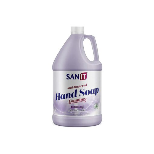 Sanit Antibacterial Foaming Hand Soap Refill - Advanced Formula with Aloe Vera and Moisturizers - All-Natural Moisturizing Hand Wash - Made in USA, Lavender, 1 Gallon