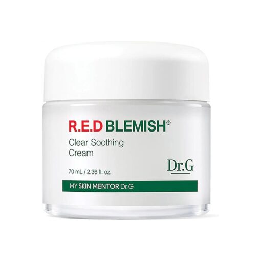 RED Blemish Clear Soothing Cream ( 70ml/2.36 oz ) Gowoonsesang Cosmetic, Moisturizing Recovery Cream for Sensitive Acne-Prone Skin ; Cica Soothing Moisturizer