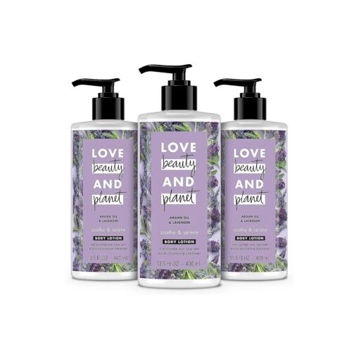 Body Lotion Argan Oil and Lavender, 13.5 Ounce ( Pack of 3 )