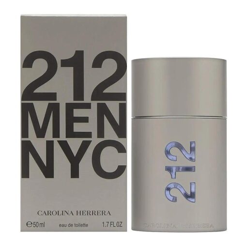 Carolina Herrera 212 Men Fragrance For Men - Timeless Scent - Warm Sandalwood - Fresh Notes - Beautifully Bright Fragrance - Energetic Green With Sensual Peppery Spices - Edt Spray - 1.7 Oz