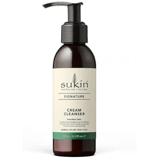 Sukin Naturals Cream Cleanser Pump, 4.23 Fluid Ounce