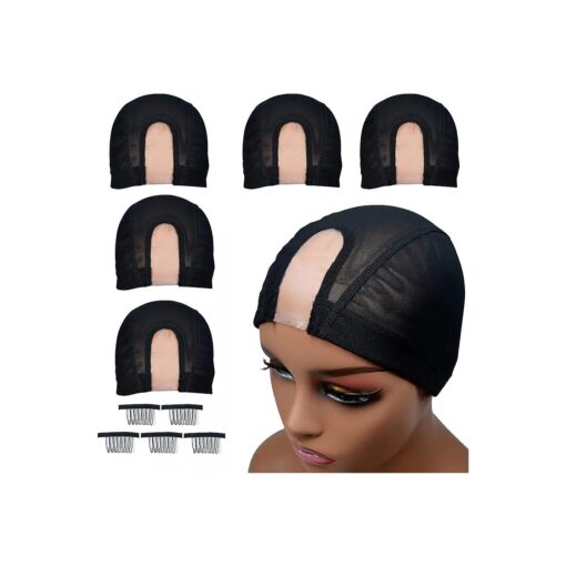 5pcs Spandex Mesh Dome Wig Cap For Making wig, Elastic Dome Mesh Cap small holes, Dome caps for men women