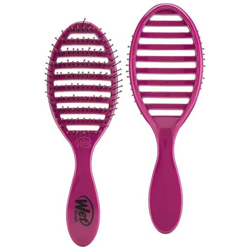 Wet Brush Speed Dry Hair Brush - Sangria ( Free Spirit ) - Vented Design and Ultra Soft HeatFlex Bristles Are Blow Dry Safe With Ergonomic Handle Manages Tangle and Uncontrollable Hair - Pain-Free