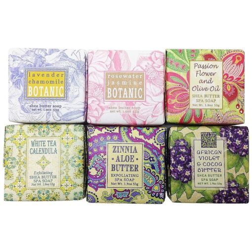 Spring Garden Bloom Flower Shea Butter Soap Gift Set